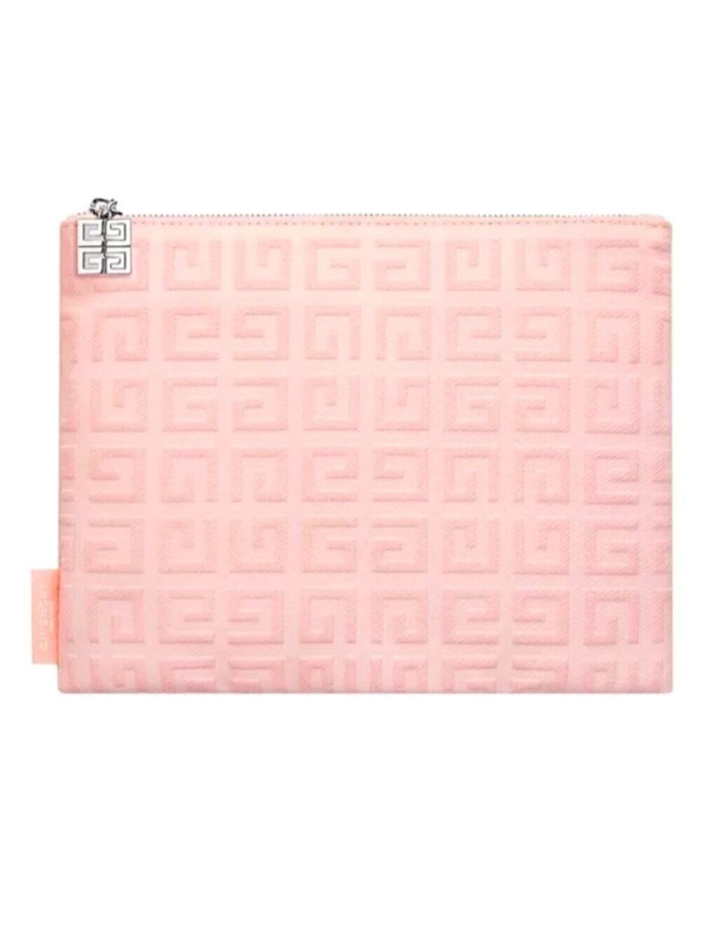 Givenchy Pink Nude Small Flat Makeup Pouch Cosmetic Bag Authentic